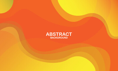 Colorful geometric background. Orange elements with fluid gradient. Dynamic shapes composition. Eps10 vector