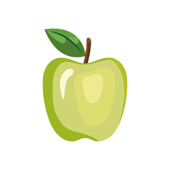 apple fruit icon design, healthy organic food theme Vector illustration