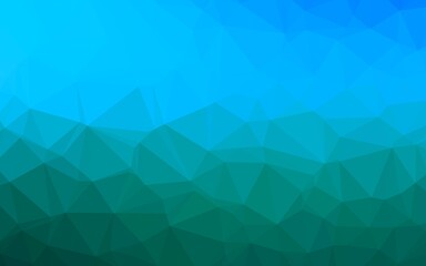Light Blue, Green vector low poly layout.