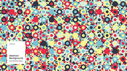Abstract background illustration. Seamless pattern. Flat geometric shapes. Eps10 vector.