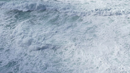 Stormy sea foam