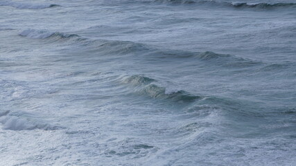 Stormy sea foam