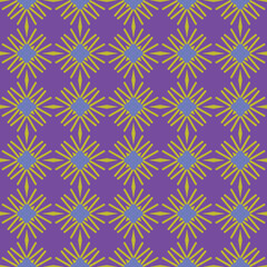 Vector seamless pattern texture background with geometric shapes, colored in purple, green, blue colors.