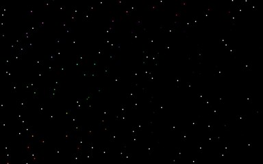 Dark Multicolor, Rainbow vector template with sky stars.