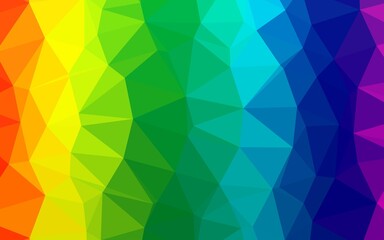 Light Multicolor, Rainbow vector blurry triangle texture.