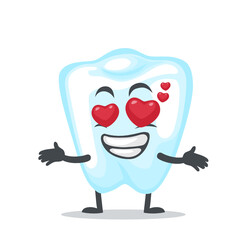 vector illustration of character or dental mascot