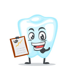 vector illustration of character or dental mascot