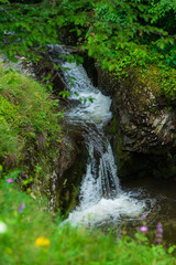 Beautiful landscape with wild waterfall, Armenia