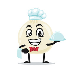 vector illustration of dimsum mascot or character