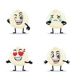vector illustration of dimsum mascot or character