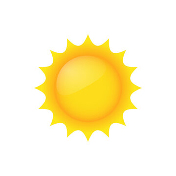 Sun icon. Vector illustration
