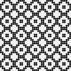 Abstract Cross Pattern Dots Logo generative computational art illustration