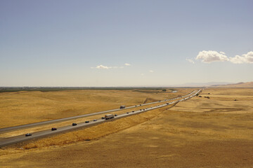 Fototapeta na wymiar panorama in California inland