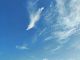 blue sky texture with lovely white clouds