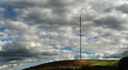 Caradon transmitter on Caradon Hill, Bodmin Moor, Cornwall