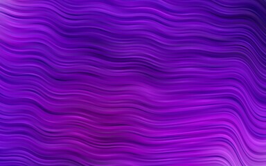 Dark Purple vector pattern with bent ribbons.