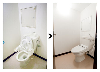 トイレ改装前後