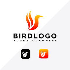 bird logo with vector app icon