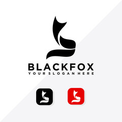 black fox logo with vector app icon