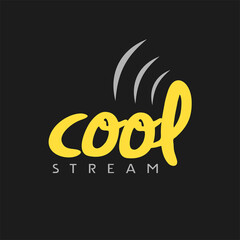 Creative design of cool stream symbol