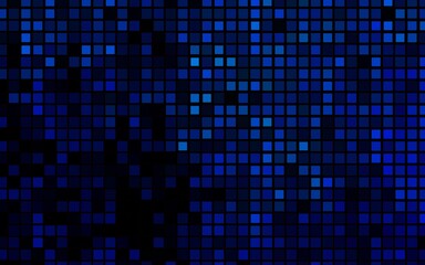 Dark BLUE vector pattern in square style.