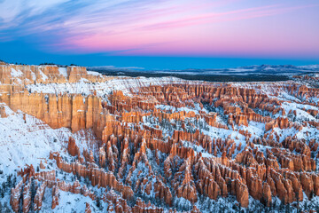 View of rock formations in Bryce Canyon National Park