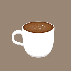 Coffee cup cartoon vector. Coffee menu vector.
