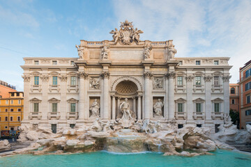 View of Trevi Fountain in Rome