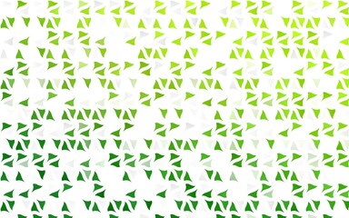 Fototapeta premium Light Green vector pattern in polygonal style.