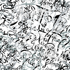 Graffiti background seamless pattern. Hand style tagging