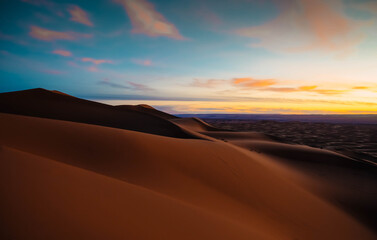 Plakat sunrise in the desert