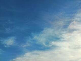 blue sky texture with delicate white clouds