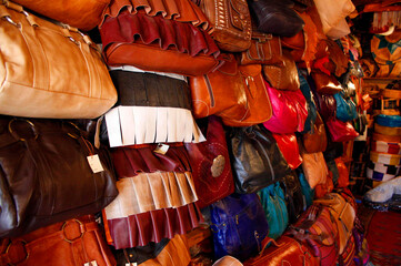 bags in morocco flea market