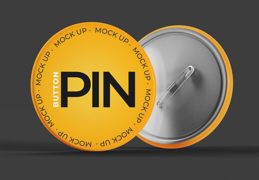 Button Pin Mockup