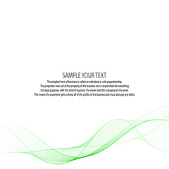 Abstract stylish green wave background. vector illustration eps 10