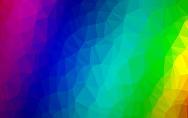Obraz premium Light Multicolor, Rainbow vector abstract polygonal cover.