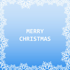Fototapeta na wymiar Modern blue background with snowflakes. Christmas background. Template for a Christmas card. eps 10