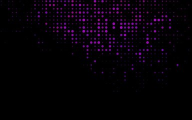 Dark Purple vector backdrop with dots.