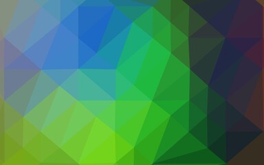 Fototapeta premium Light Multicolor, Rainbow vector blurry triangle texture.
