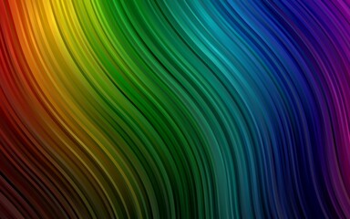 Dark Multicolor, Rainbow vector pattern with bubble shapes.