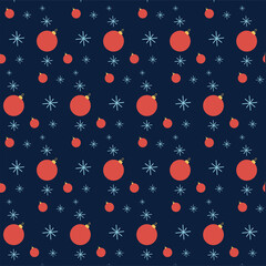 Simple classic Christmas seamless pattern set for background, wrapping paper, fabric, surface design. stock vector illustration 