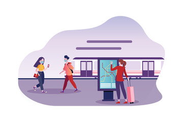 Wearing Medical Mask Vector Illustration concept. Can use for web banner, infographics, hero images. Flat illustration isolated on white background.