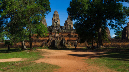Fototapeta na wymiar Preah Rup Temple, Angkor Temples, Siem Reap, Cambodia