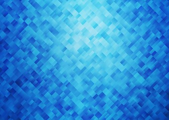 Light BLUE vector template with crystals, rectangles.