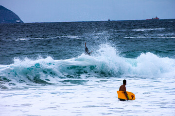 surfing the wave