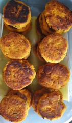 homemade veggie carrot patties