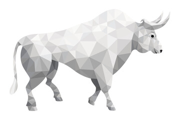 isolated metal bull