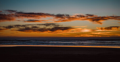 sunset at the beach