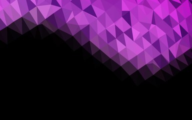 Light Purple vector blurry triangle pattern.