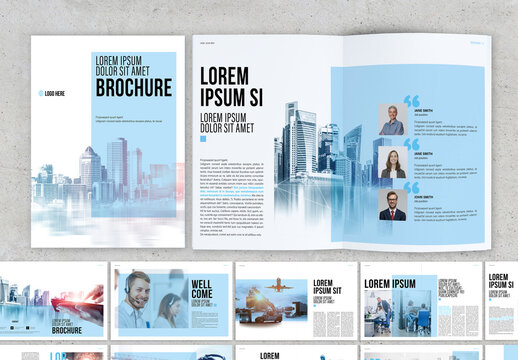 Blue Multipurpose Business Brochure 
